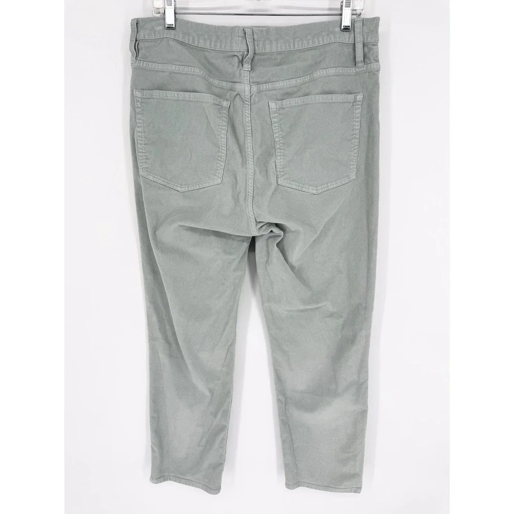 J.‎ Crew Vintage Sim-Straight Corduroy Pant Mint Green Size 32 Minimalist Preppy